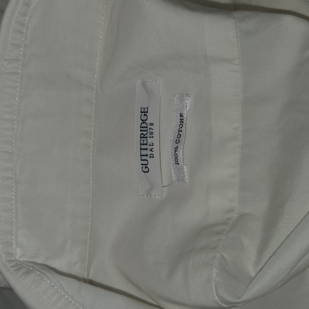 Men's Gutteridge White Button Down Collared Dress… - image 5